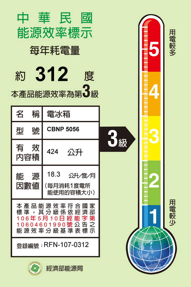 利勃冰箱CBNP5056