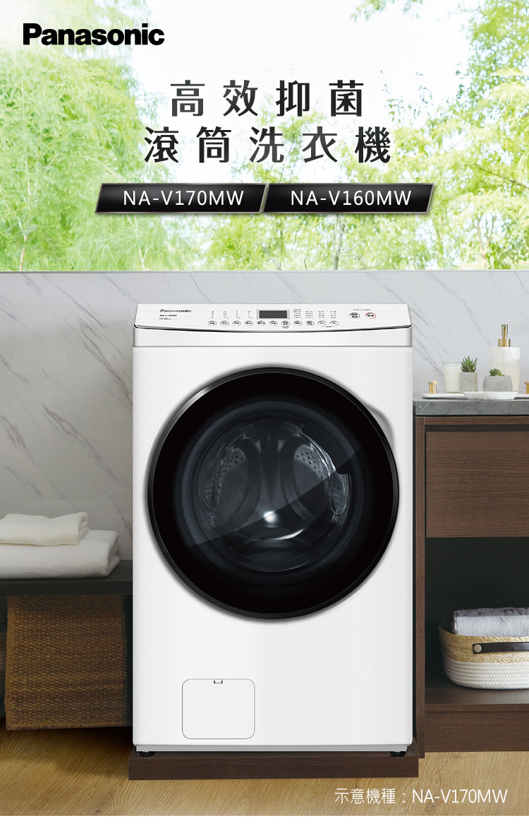 國際牌洗衣機NA-V170MW-W