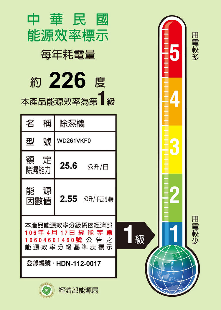 LG除濕機WD261VKF0